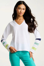 Load image into Gallery viewer, Lisa Todd Mesh Fest T-Shirt in White
