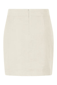 Seductive Paris Short Skirt in Off White