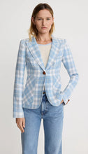 Load image into Gallery viewer, Smythe Patch Pocket Duchess Blazer in Sky Plaid