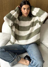 Load image into Gallery viewer, Charli Maisie Sweater in Khaki Stripe