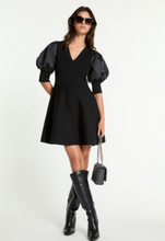 Load image into Gallery viewer, Liu Jo Balloon Sleeve Knit Dress in Black