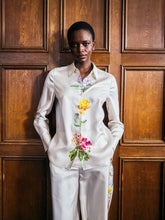 Load image into Gallery viewer, Herzens Silk Blouse with Floral Center