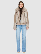 Load image into Gallery viewer, HiSO Soul Shearling Coat in Smoked Quartz