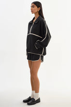 Load image into Gallery viewer, LAMARQUE Weslee Half-Zip Pullover Jacket in Black