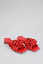 Load image into Gallery viewer, Angel Alarcon Crochet Mule in Red