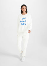 Load image into Gallery viewer, Juvia &quot;Oui Mais Non&quot; Sweatshirt in White
