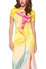 Load image into Gallery viewer, Marc Cain Dianthus Calla Lily Print Dress