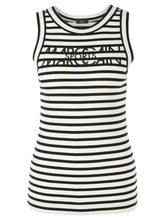 Load image into Gallery viewer, Marc Cain Striped Tank Top in Black &amp; White

