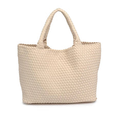 Load image into Gallery viewer, Sol And Selene Sky's The Limit Large Tote in Cream