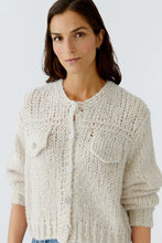 Load image into Gallery viewer, Oui Cardigan in Light Beige Melange