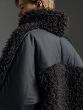 Load image into Gallery viewer, Molliollo Ona Woven Mix Jacket in Ash