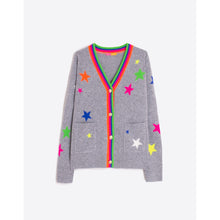 Load image into Gallery viewer, Vilagallo Alina Stars Cardigan in Grey
