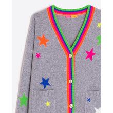 Load image into Gallery viewer, Vilagallo Alina Stars Cardigan in Grey