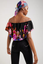 Load image into Gallery viewer, Desigual Flower Bodysuit in Black

