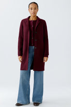Load image into Gallery viewer, Oui Mayson Boiled Wool Coat in Bramble Berry
