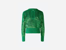 Load image into Gallery viewer, Oui Sequin Sweater in Green
