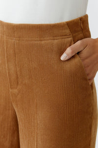 Oui Corduroy Pants in Camel