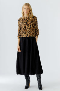 Oui Leopard Print Sweater