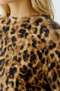 Oui Leopard Print Sweater