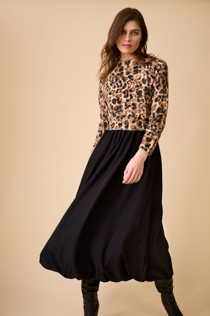 Oui Leopard Print Sweater