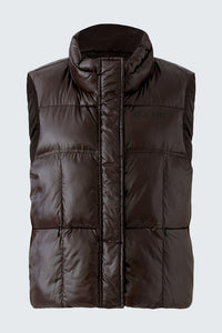 Oui Quilted Vest in Ganache
