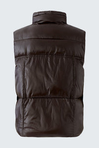 Oui Quilted Vest in Ganache