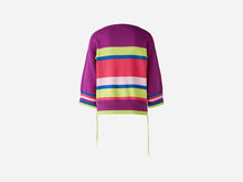 Load image into Gallery viewer, Oui Stripe Sweater in Grape/Green
