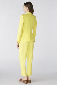 Oui Linen & Cotton Blazer in Yellow