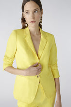 Load image into Gallery viewer, Oui Linen &amp; Cotton Blazer in Yellow
