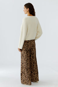 Oui Cuddly Pullover in Whitecap
