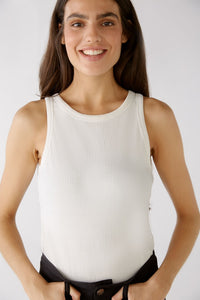 Oui Filiz Tank in Optic White