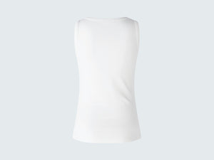 Oui Filiz Tank in Optic White
