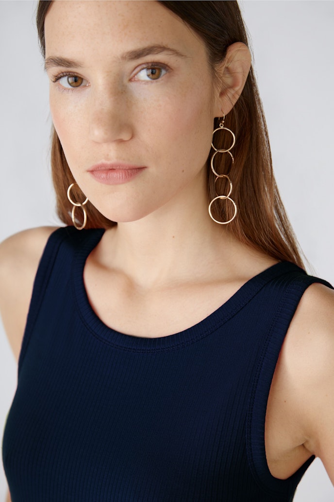 Oui Filiz Tank in Navy