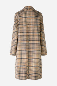 Oui Wool Check Coat