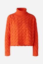 Load image into Gallery viewer, Oui Cotton Turtleneck Sweater in Cherry Tomato
