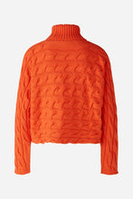 Load image into Gallery viewer, Oui Cotton Turtleneck Sweater in Cherry Tomato
