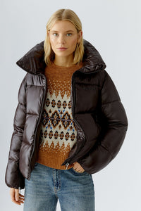 Oui Puffer Coat in Ganache