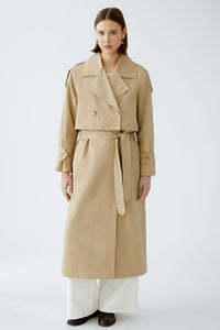 Oui Trench coat in Desert Tan