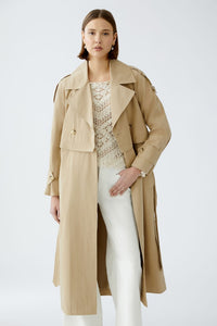 Oui Trench coat in Desert Tan