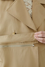 Load image into Gallery viewer, Oui Trench coat in Desert Tan
