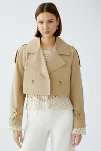 Oui Trench coat in Desert Tan