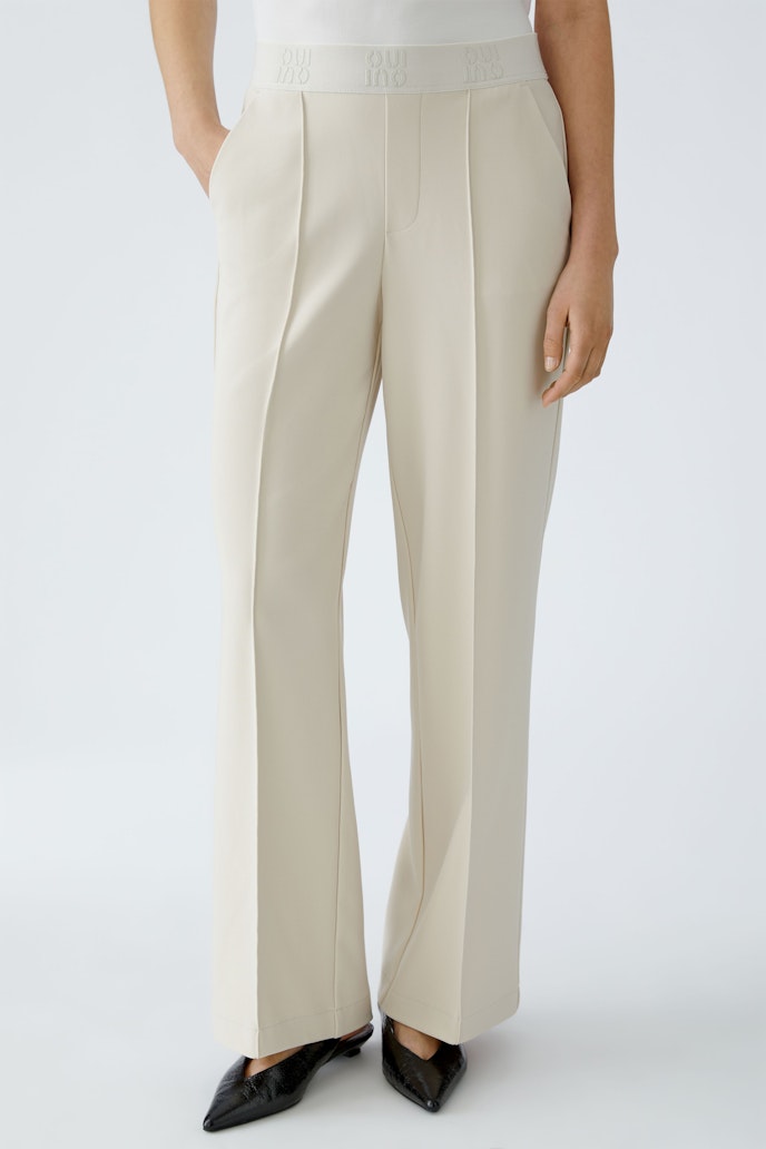 Oui Trousers in Off White