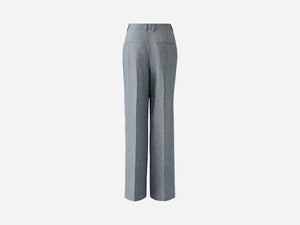 Oui Trouser in Blue White