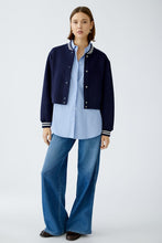 Load image into Gallery viewer, Oui Bomber Jacket in Navy
