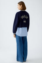 Load image into Gallery viewer, Oui Bomber Jacket in Navy
