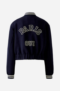 Oui Bomber Jacket in Navy