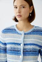 Load image into Gallery viewer, Oui Knitted Cardigan in Light Blue
