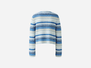 Oui Knitted Cardigan in Light Blue