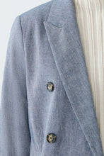 Load image into Gallery viewer, Oui Blazer in Blue White
