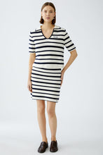 Load image into Gallery viewer, Oui Striped Polo in White/Blue
